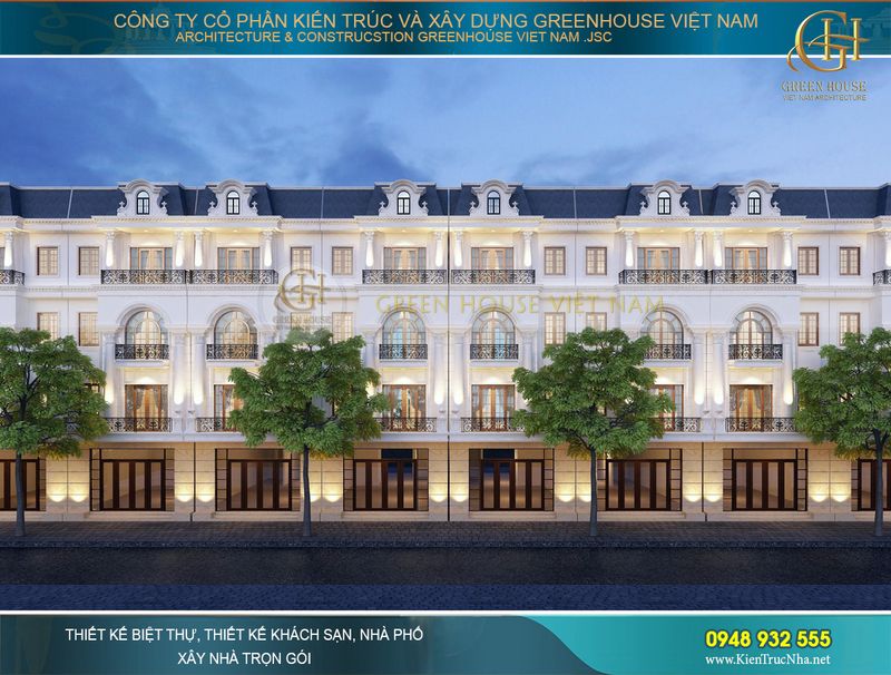 nhà phố tân cổ điển