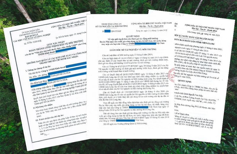 Mẫu giấy phép môi trường