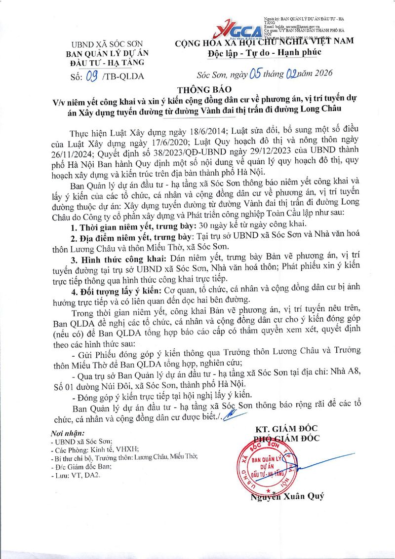 Cộng đồng tham gia góp ý phương án vị trí tuyến đường thuộc dự án