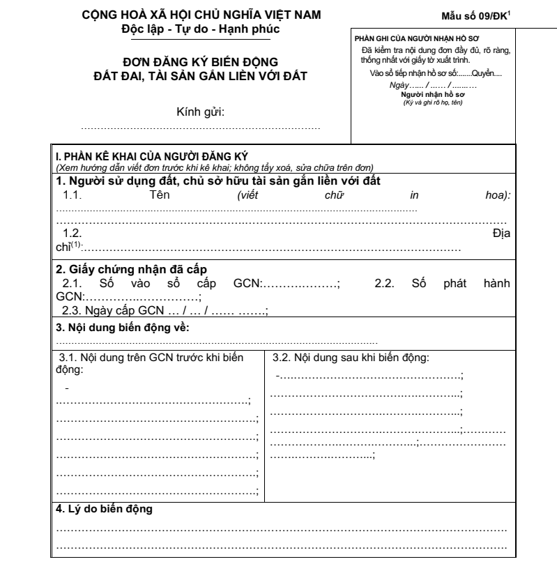 Banner thủ tục đăng ký biến động đất đai Sóc Sơn