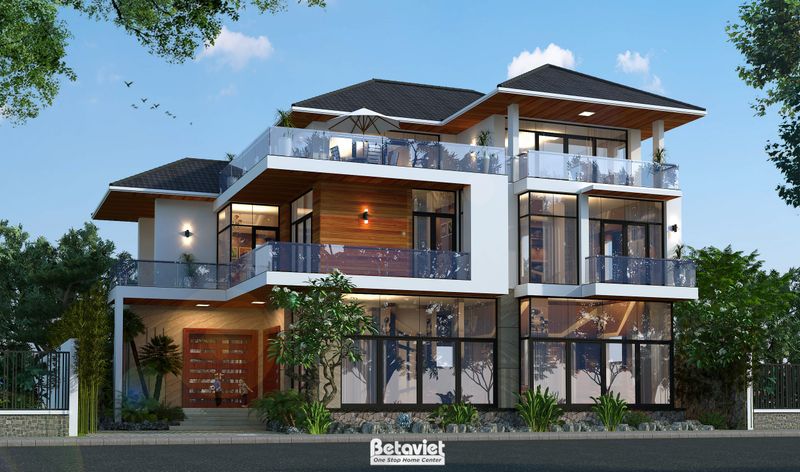 Mẫu biệt thự hiện đại 3 tầng 600m2