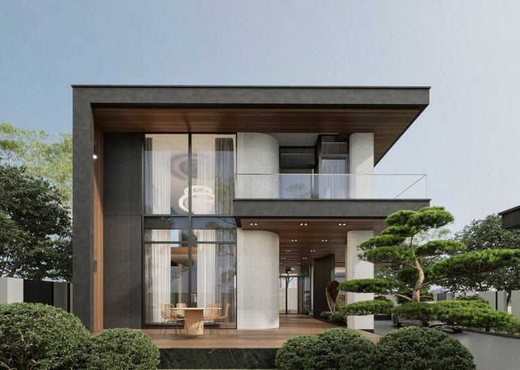 Mẫu thiết kế nhà biệt thự 2 tầng 100m2