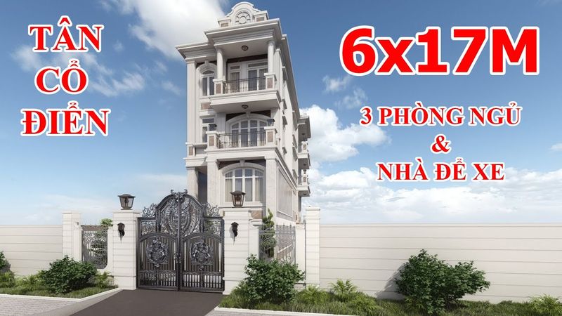 Phối cảnh mẫu nhà phố 3 tầng - ảnh tham khảo