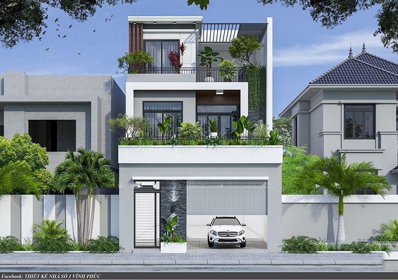 Nhà phố 7x19m tại Vĩnh Phúc