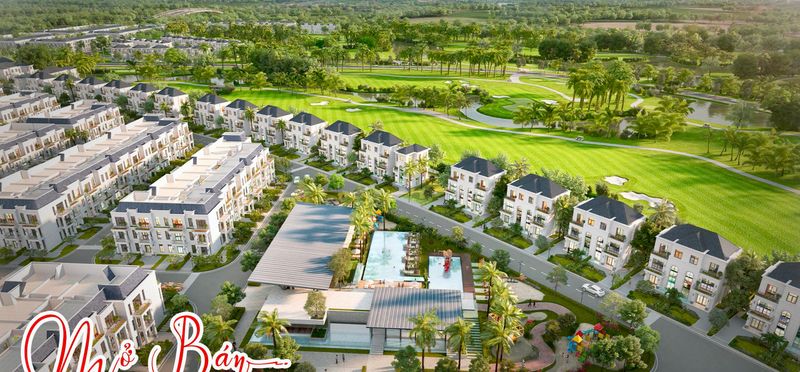 Phối cảnh biệt thự view sân golf