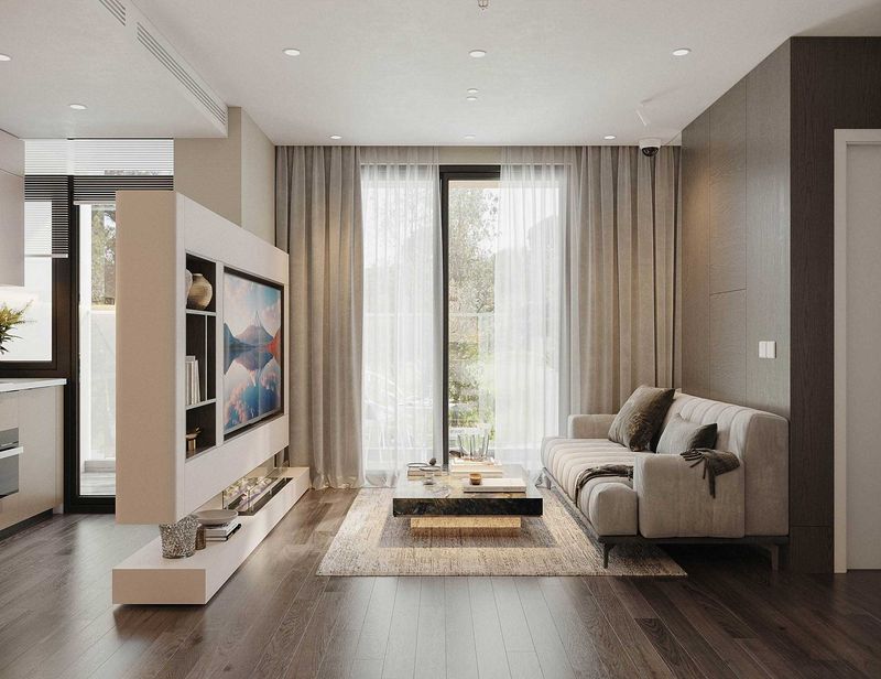 phòng khách căn hộ 3pn