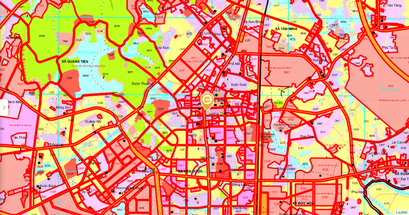 Mô phỏng mặt bằng và phân khu chức năng