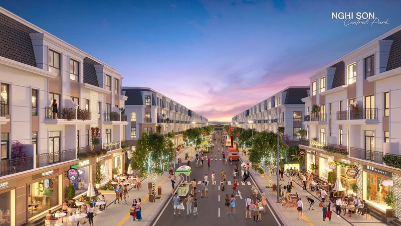 Mẫu shophouse phố đi bộ, gợi ý cải tạo mặt tiền