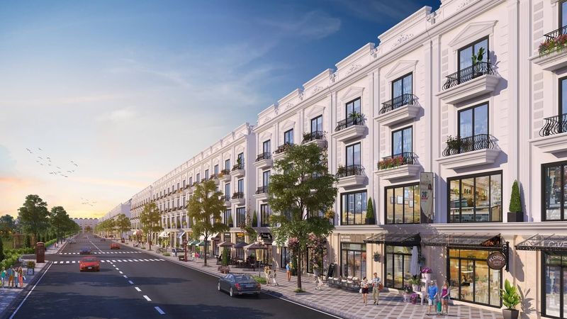 Shophouse mặt tiền hiện đại