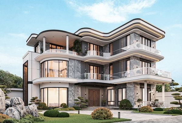 Thiết kế kiến trúc biệt thự hiện đại luxury