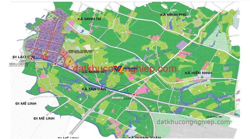 Vị trí KCN Sóc Sơn