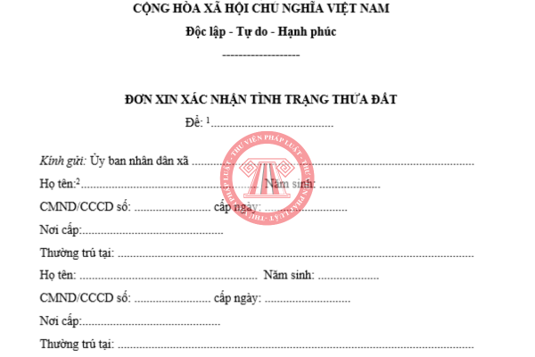 Xác nhận hiện trạng góc đất
