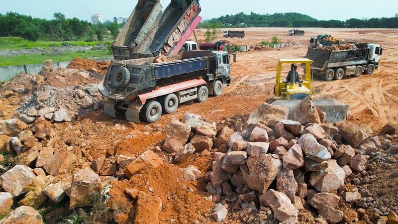 Quy trình san lấp mặt bằng chuyên nghiệp