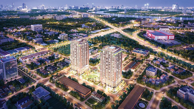 Minh họa tiện ích và bản đồ quy hoạch khu vực