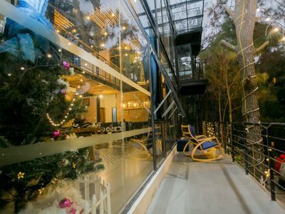 Không gian nhà kính bên trong thiết kế villa