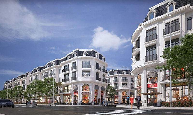 Ví dụ bố trí chức năng bên trong shophouse