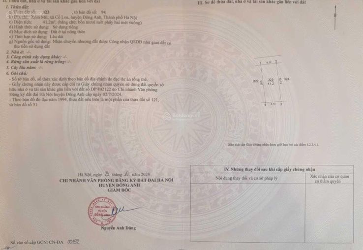 Cổ Loa - minh họa thủ tục đất đai