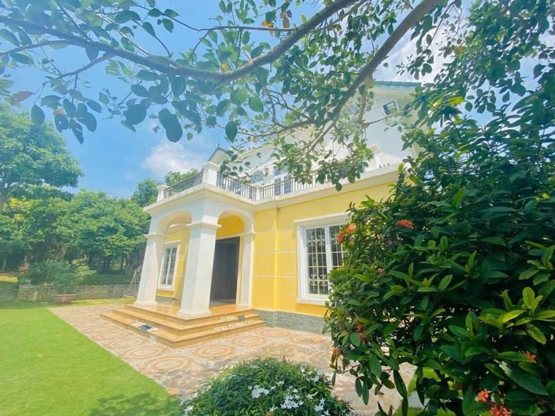 Phối cảnh biệt thự và sân vườn