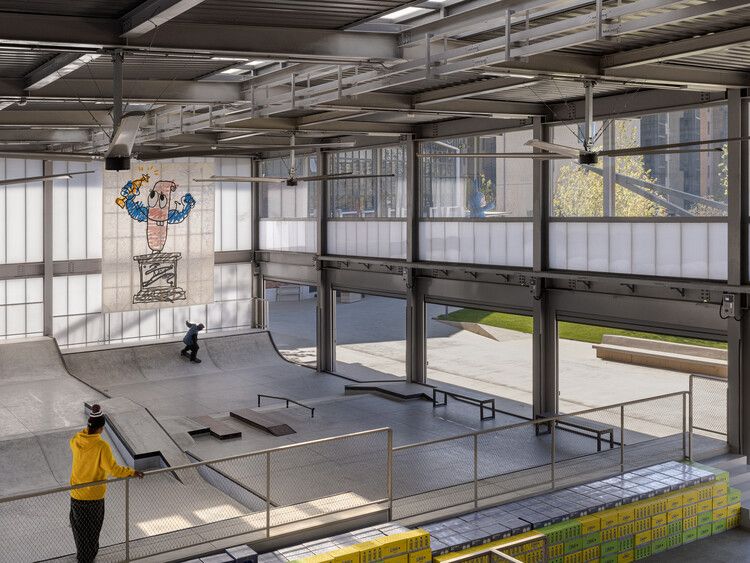 Không gian skatepark và tiện ích liên quan