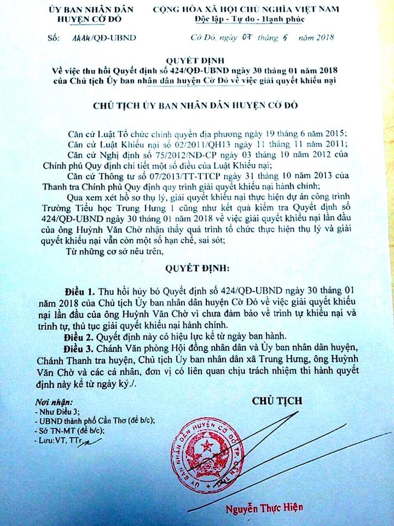 Ảnh minh họa quyết định