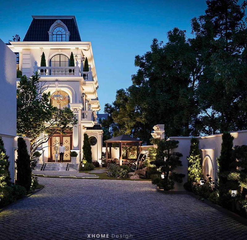 Thiết kế biệt thự tân cổ điển Sóc Sơn
