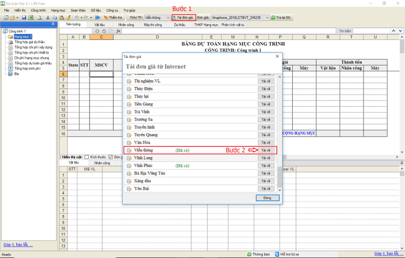 Ví dụ doanh nghiệp tham gia BT