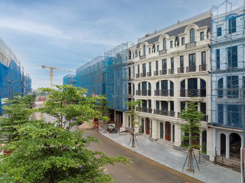 Minh họa shophouse cao tầng