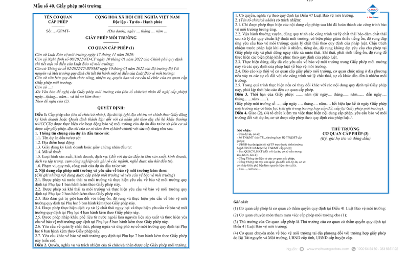 Giấy phép môi trường