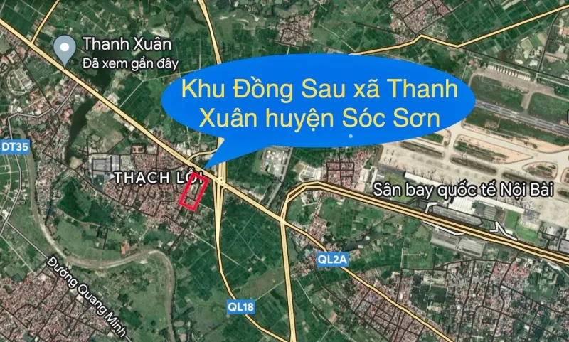 Hạ tầng và khu dân cư quanh Nội Bài
