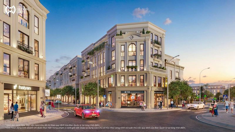 Phối cảnh shophouse Cổ Loa - mặt đứng