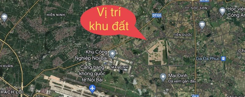 Vị trí khu Mai Đình
