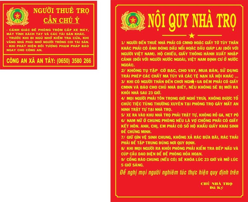 Mẫu nội quy 3
