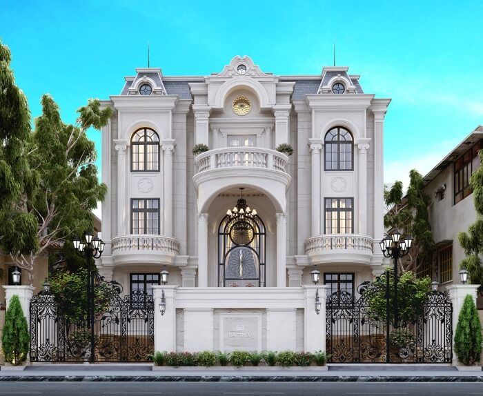 Mẫu biệt thự và sân vườn