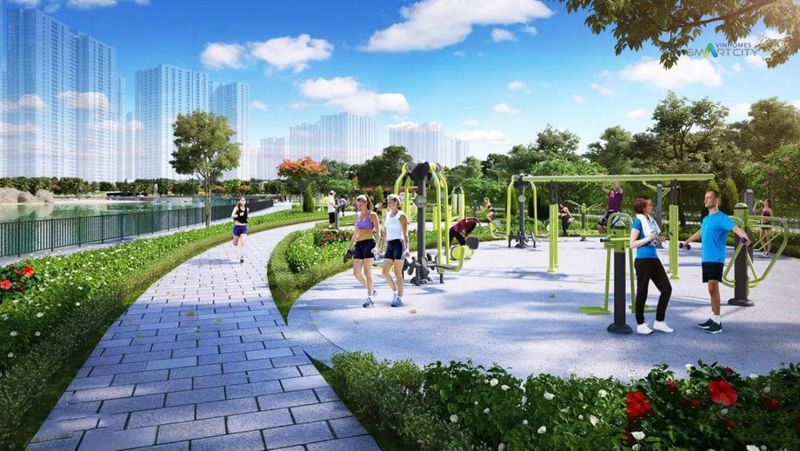 Phòng gym 2000m2 cao cấp tại Vinhome Cổ Loa