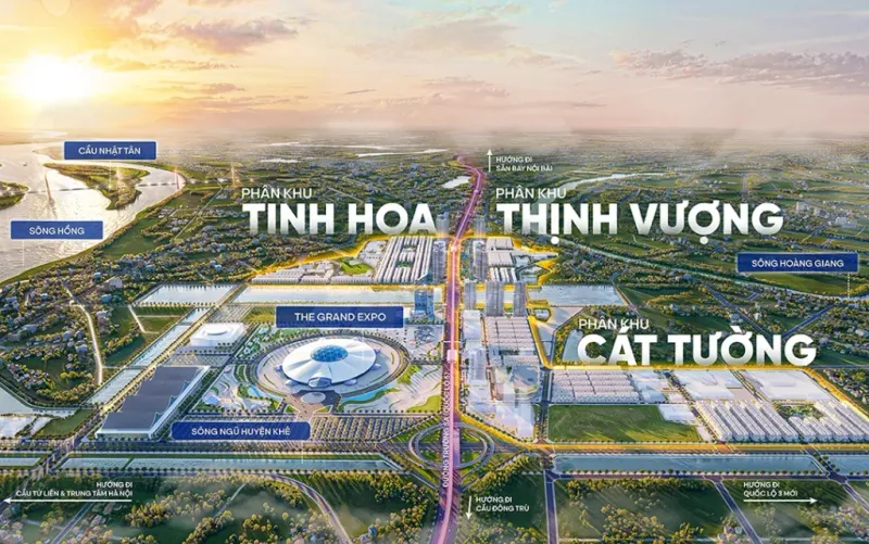 Bản đồ quy hoạch Vinhome Cổ Loa