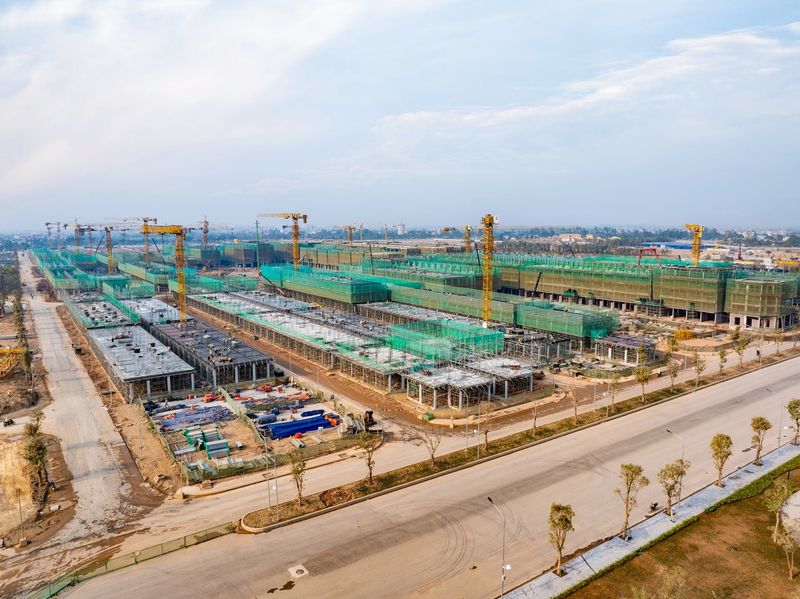 Phân khu Tinh Hoa hiện đang là phân khu triển khai với tiến độ nhanh nhất