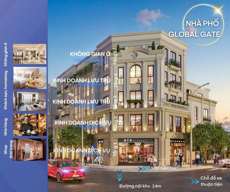 Hình ảnh nhà phố Vinhome Global Gate