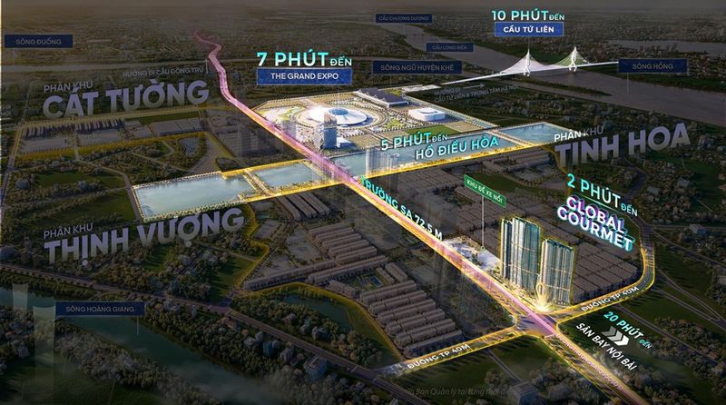 Tiện ích tại Vinhomes Global Gate Đông Anh