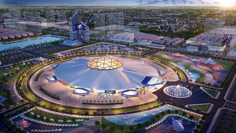 Trung tâm triển lãm quanh khu vực dự án