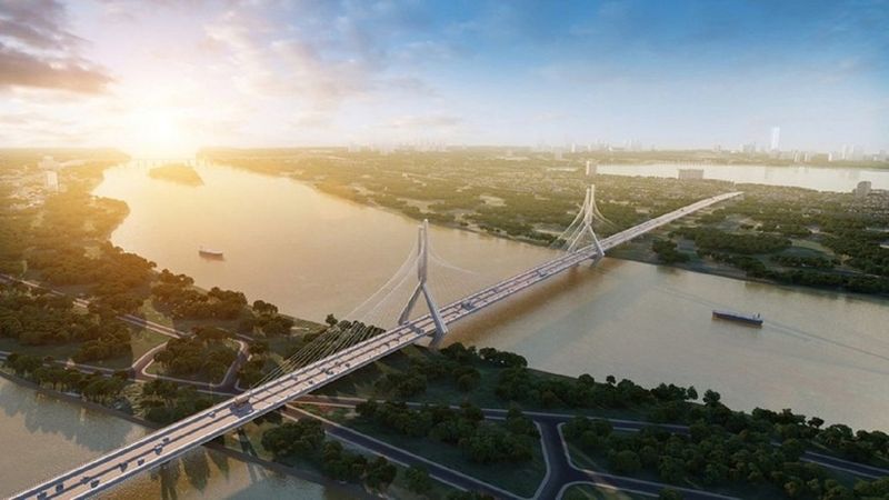 Phối cảnh khu đô thị và tuyến kết nối