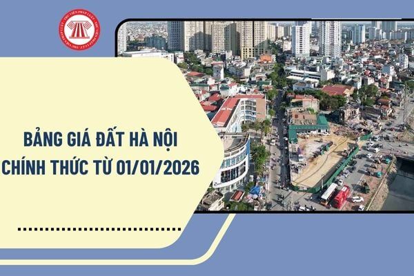 Bảng giá đất mẫu