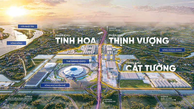Khu biệt thự và cảnh quan phân khu