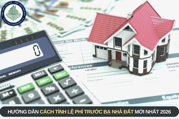 Cách tính lệ phí trước bạ