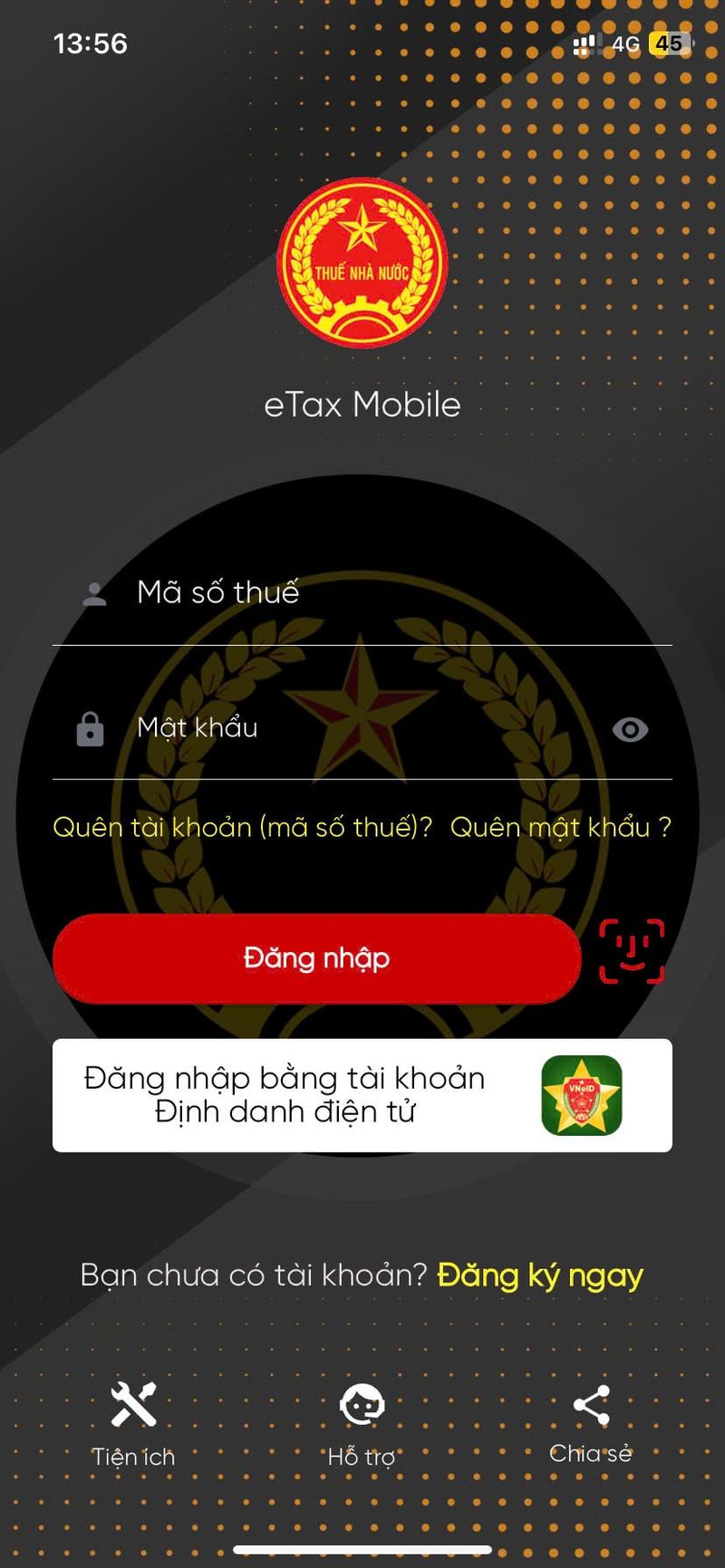 Giao diện eTax