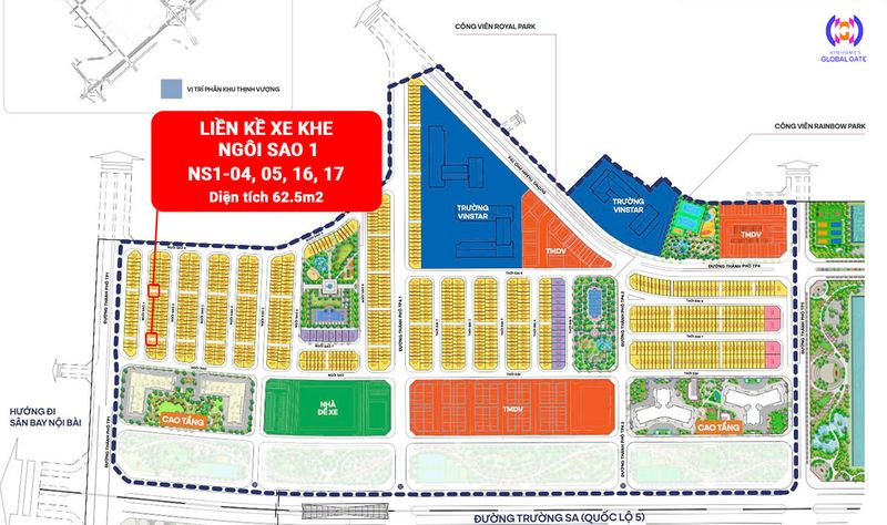 Vị trí dự án Vinhome Cổ Loa Thịnh Sáng