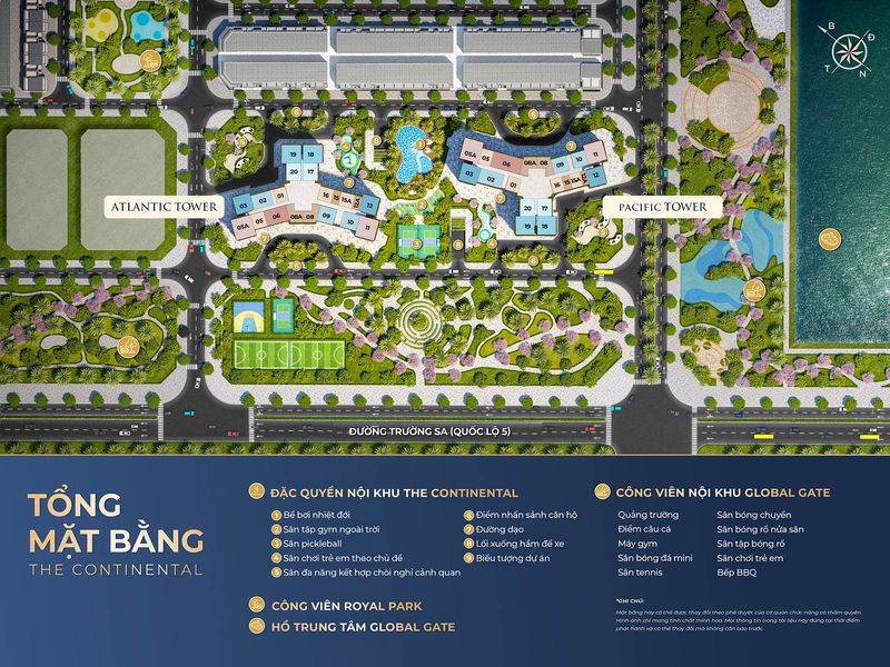 Mặt bằng tổng thể chung cư Vinhomes Global Gate