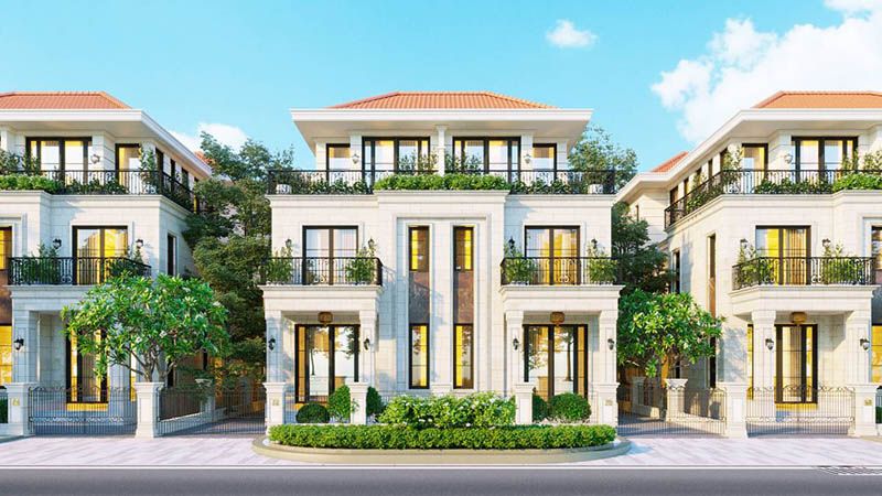 Mẫu biệt thự song lập