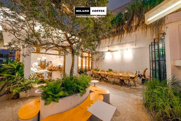 Không gian quán cafe sân vườn 1