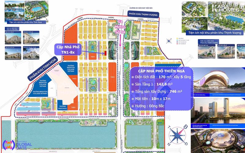 Nhà phố ghép cặp