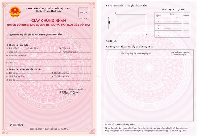 Sổ đỏ và sơ đồ thửa đất